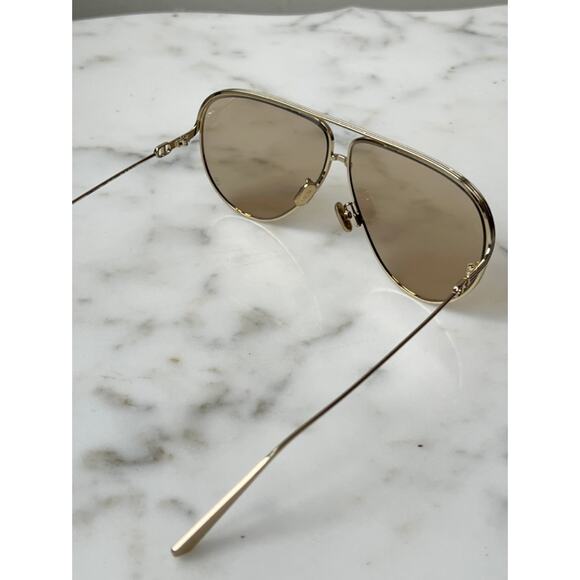 NEW Dior EverDior A1U Sunglasses in Gold Champagne Lens - Picture 9 of 10